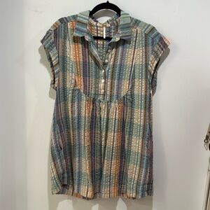 Free people plaid mini dress